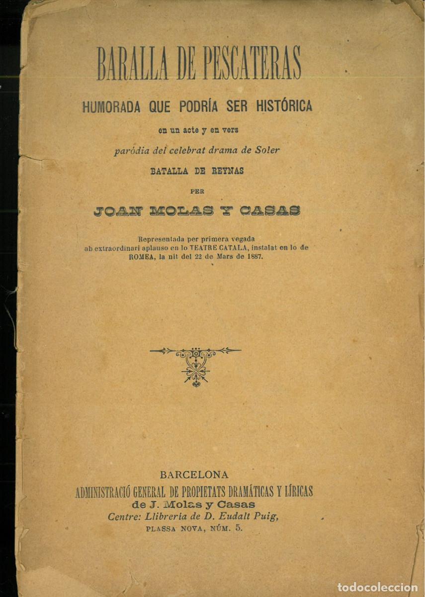 Second hand books: MOLAS Y CASAS, Joan: Baralla de pescateras. Humorada que podr&iacute;a ser hist&oacute;rica.
