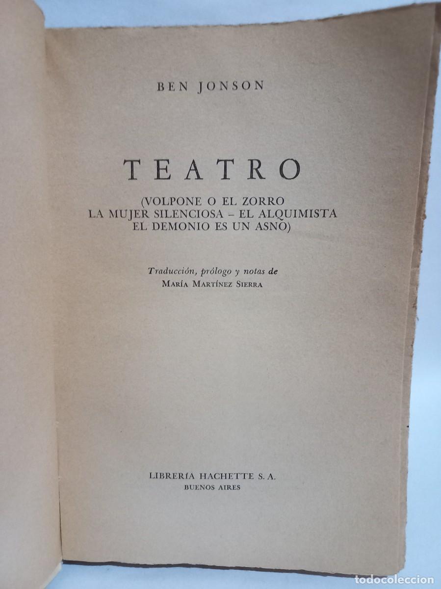 Libros de segunda mano: Ben Jonson - Teatro - 1958 - Foto 3
