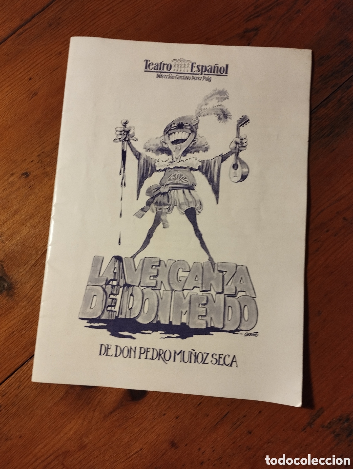 Libros de segunda mano: Programa del Teatro Espa&ntilde;ol. La venganza de Don Mendo. - Foto 1