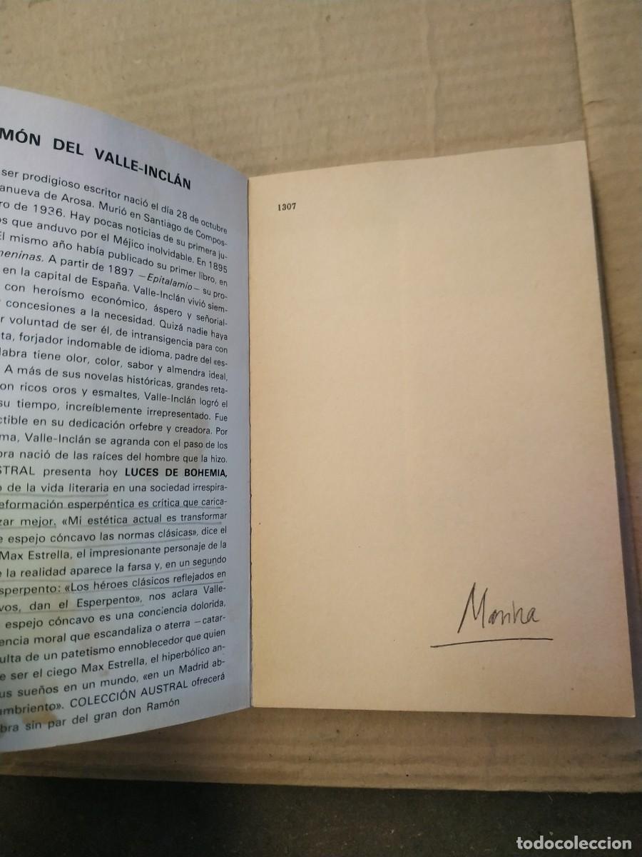 Libros de segunda mano: Luces de Bohemia - Ram&oacute;n del Valle - Incl&aacute;n. Austral - Foto 4
