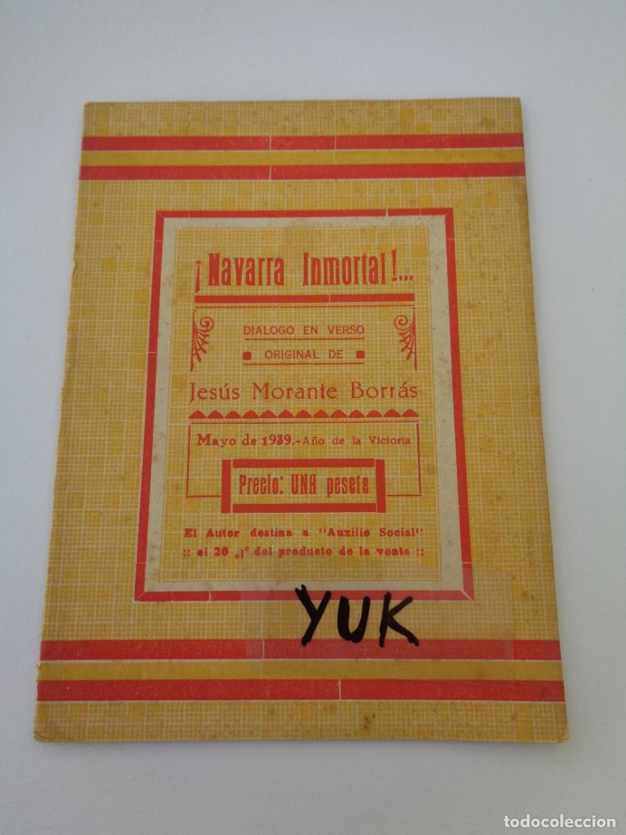 Gebrauchte B&uuml;cher: NAVARRA INMORTAL - DIALOGO EN VERSO DE JESUS MORANTE BORRAS 1939-REQUETES -VALENCIA - IMPRENTA SOTO