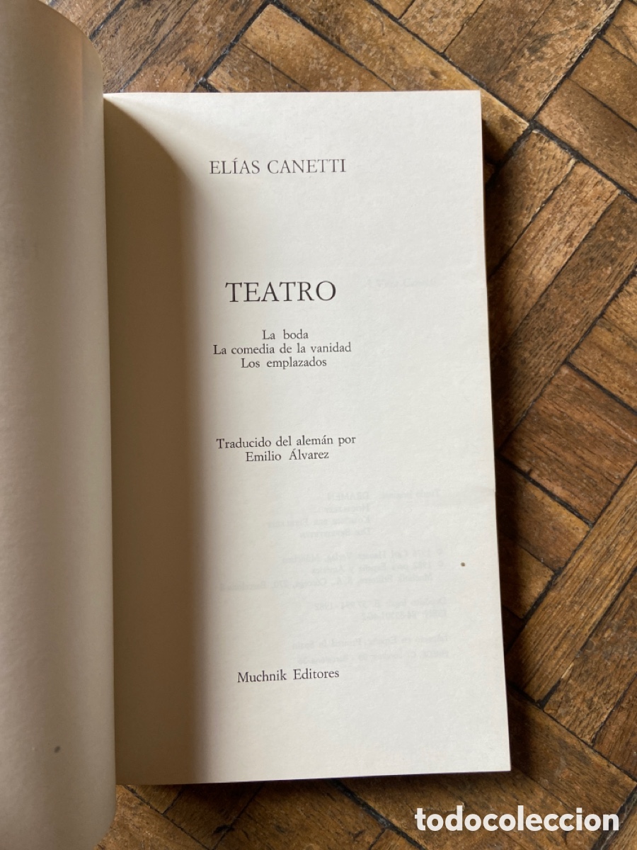 Libros de segunda mano: Teatro - Elias Canetti - Muchnik (1982) - Foto 3