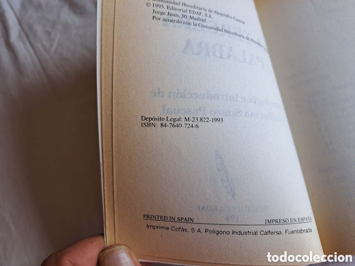 Libros de segunda mano: (Sevilla) LA TERCERA PALABRA. Alejandro Casona. Edaf - Foto 2
