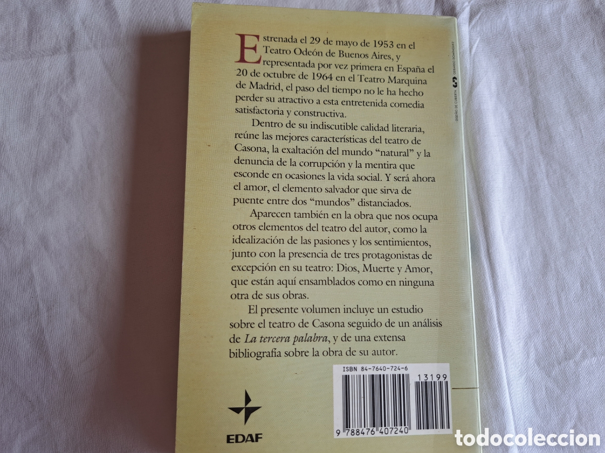 Libros de segunda mano: (Sevilla) LA TERCERA PALABRA. Alejandro Casona. Edaf - Foto 6
