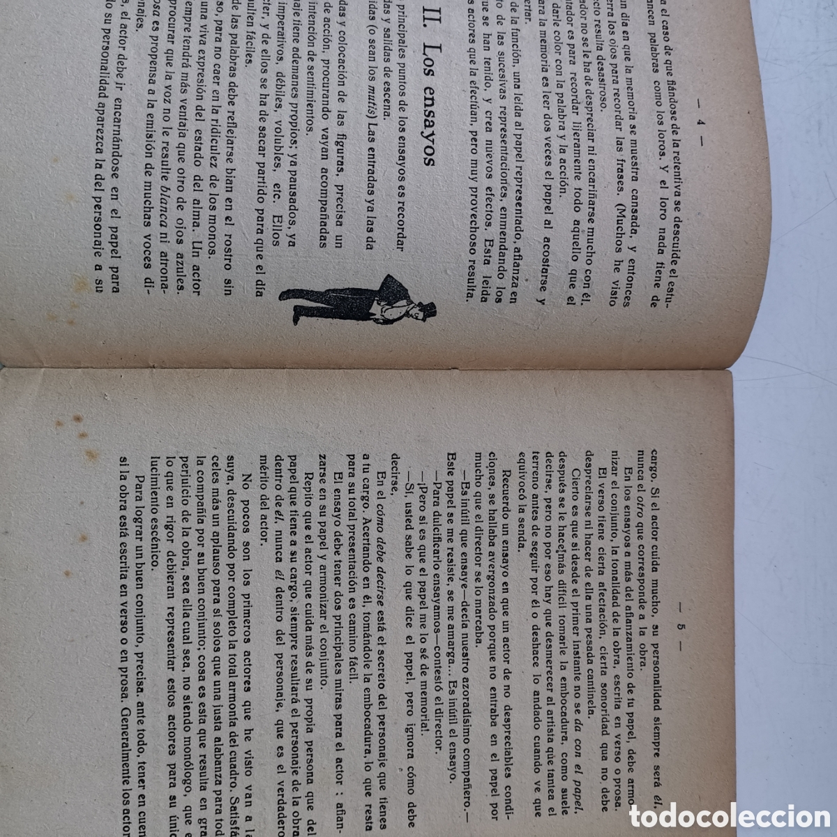 Libros de segunda mano: Libro El primer libro del actor, de Luis Mill&agrave; de 1942. Teatro Cine. - Foto 8