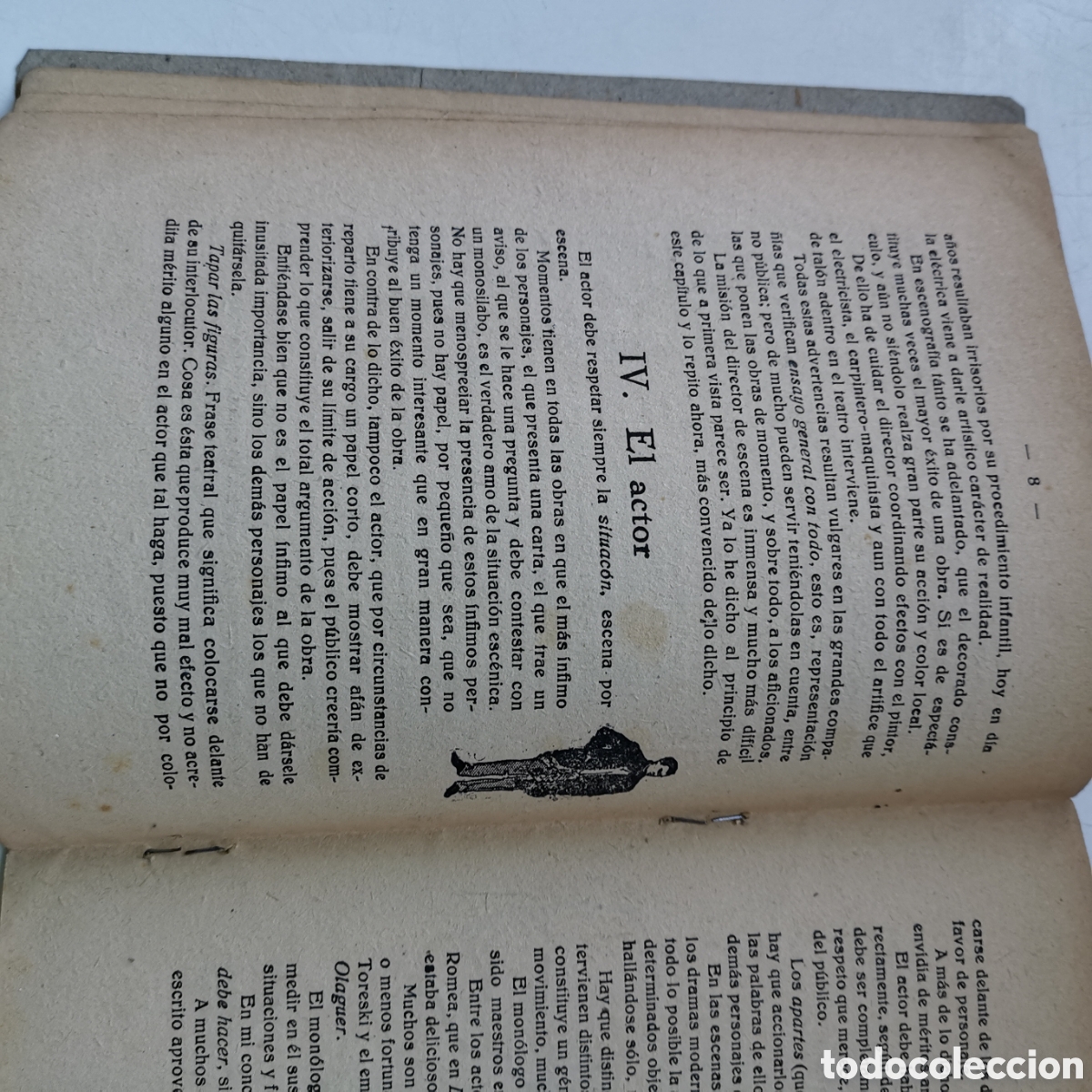 Libros de segunda mano: Libro El primer libro del actor, de Luis Mill&agrave; de 1942. Teatro Cine. - Foto 10