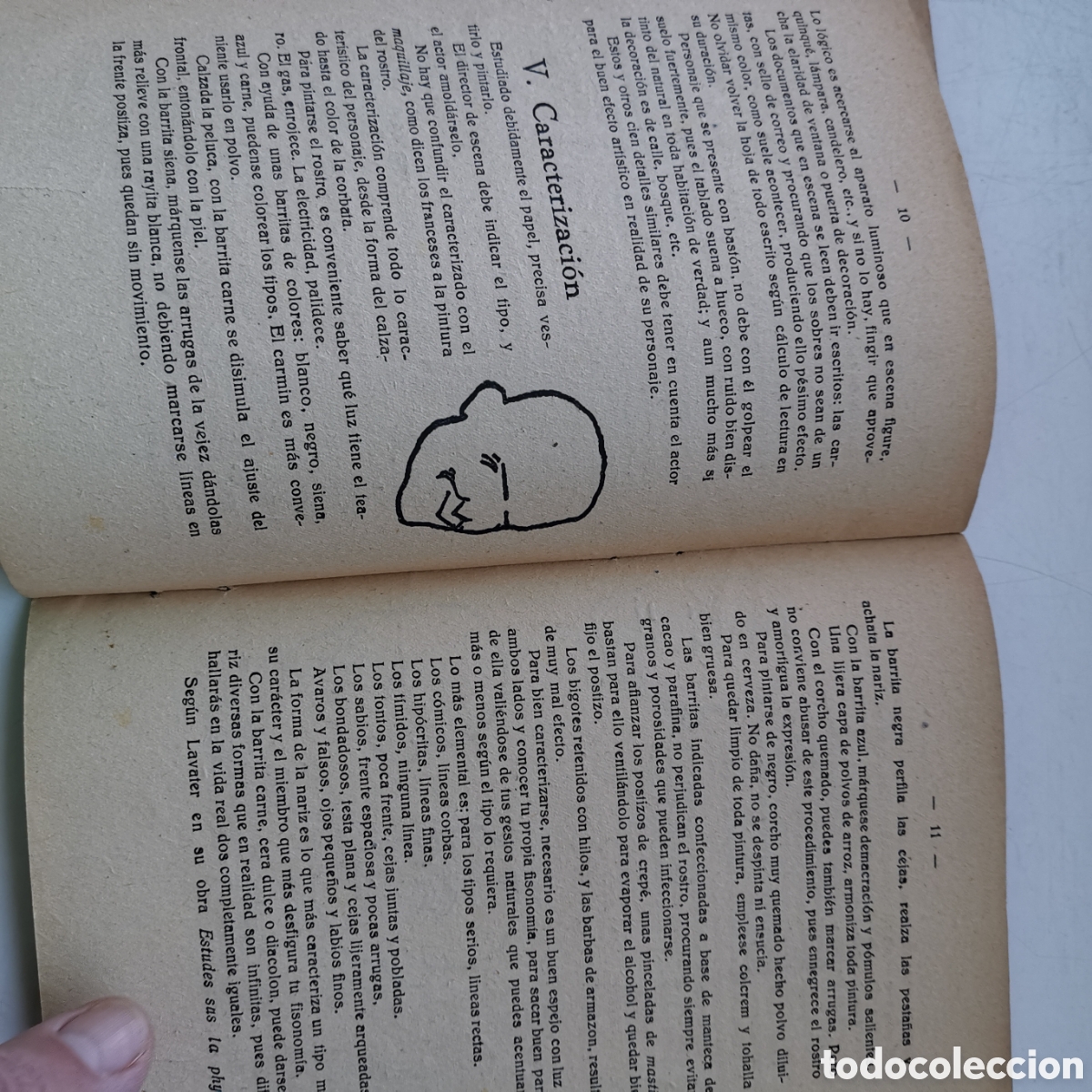 Libros de segunda mano: Libro El primer libro del actor, de Luis Mill&agrave; de 1942. Teatro Cine. - Foto 11
