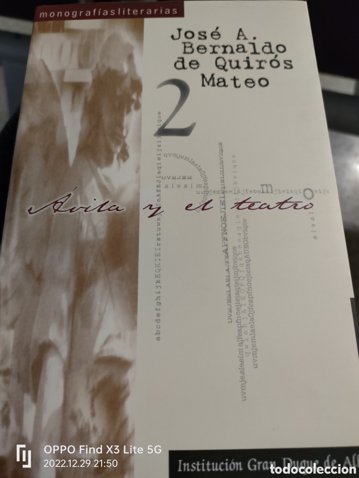 Livres d'occasion: &Aacute;vila y el teatro Jos&eacute; A bernardo de Quiros Mateo 2003 Dedicatoria