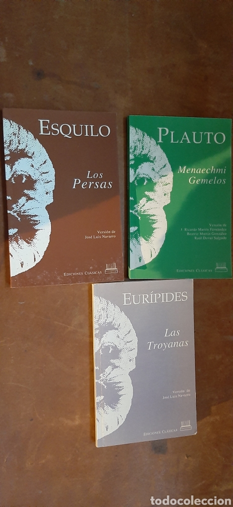 Libros de segunda mano: Esquilo, Plauto, Eur&iacute;pides, ediciones cl&aacute;sicas - Foto 1
