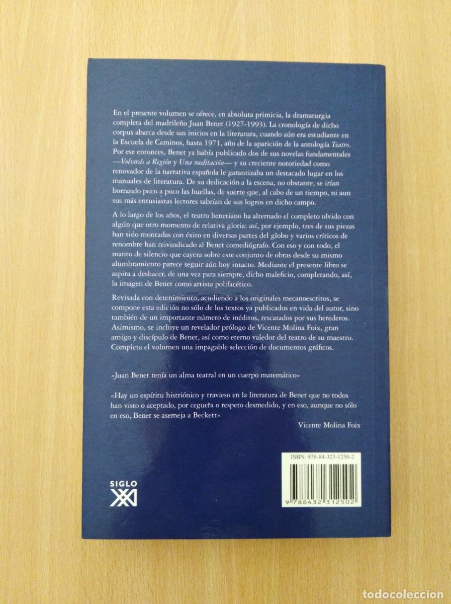 Libros de segunda mano: TEATRO COMPLETO. Juan Benet - Foto 2