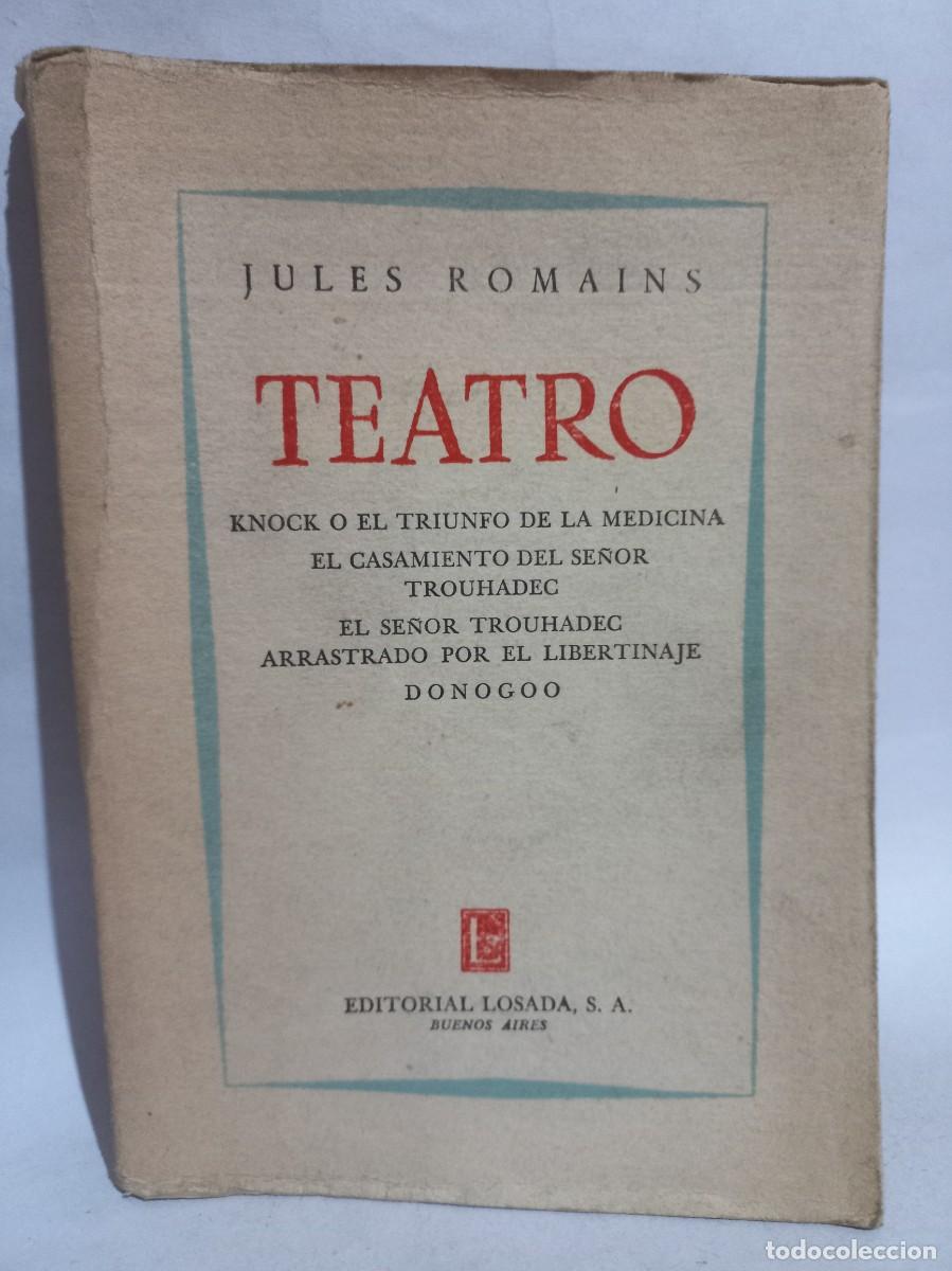 Libros de segunda mano: Jules Romains - Teatro - 1957 - Foto 1