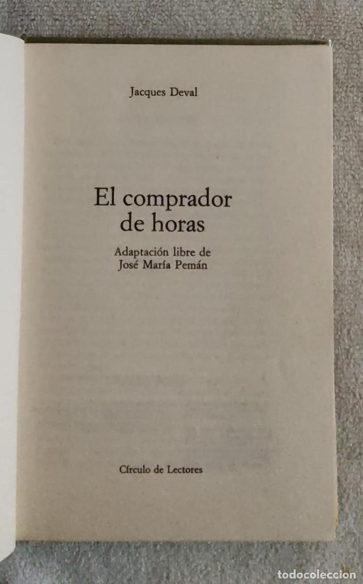 Libros de segunda mano: EL COMPRADOR DE HORAS. - Foto 4