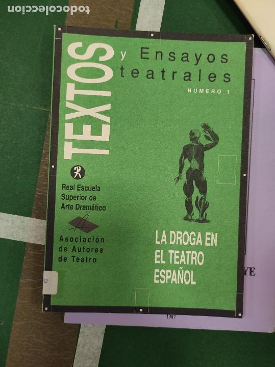 Libri di seconda mano: Textos y Ensayos Teatrales. La Droga en el Teatro Espa&ntilde;ol. 1995. 80 p&aacute;ginas.