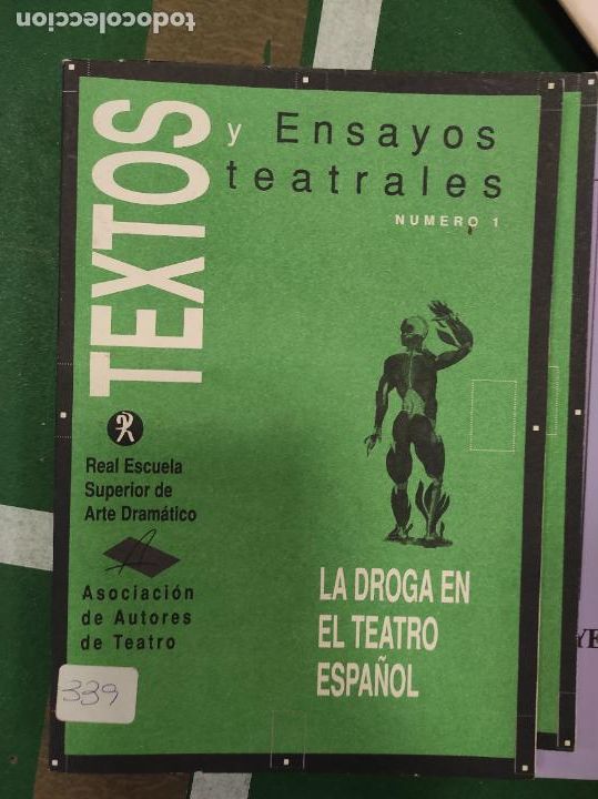 Libros de segunda mano: Textos y Ensayos Teatrales. La Droga en el Teatro Espa&ntilde;ol. 1995. 80 p&aacute;ginas.