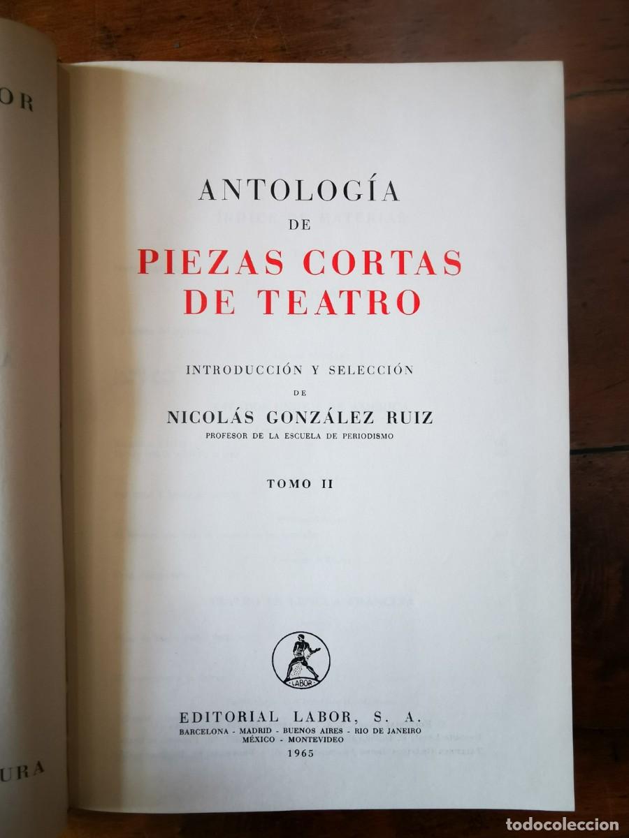Libros de segunda mano: ANTOLOG&Iacute;A de piezas cortas de teatro - Foto 7