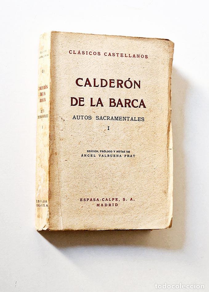 Libros de segunda mano: CALDER&Oacute;N DE LA BARCA. Autos Sacramentales I - Foto 1
