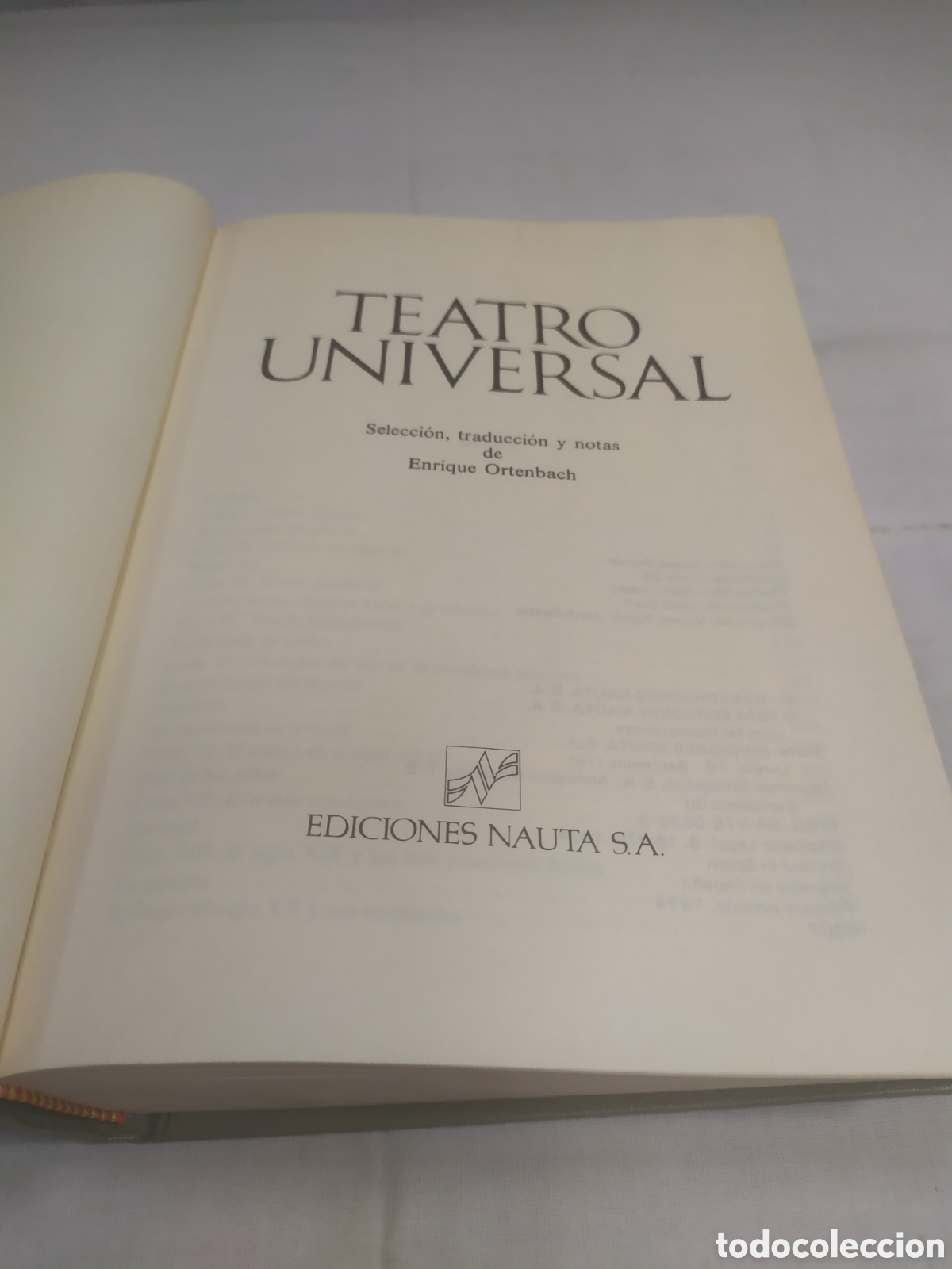 Libros de segunda mano: Teatro universal. Ediciones Nauta, 1974 KKB - Foto 3