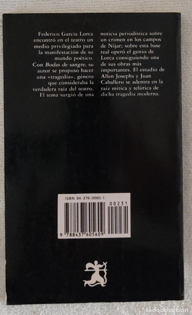 Libros de segunda mano: BODAS DE SANGRE. - Foto 3