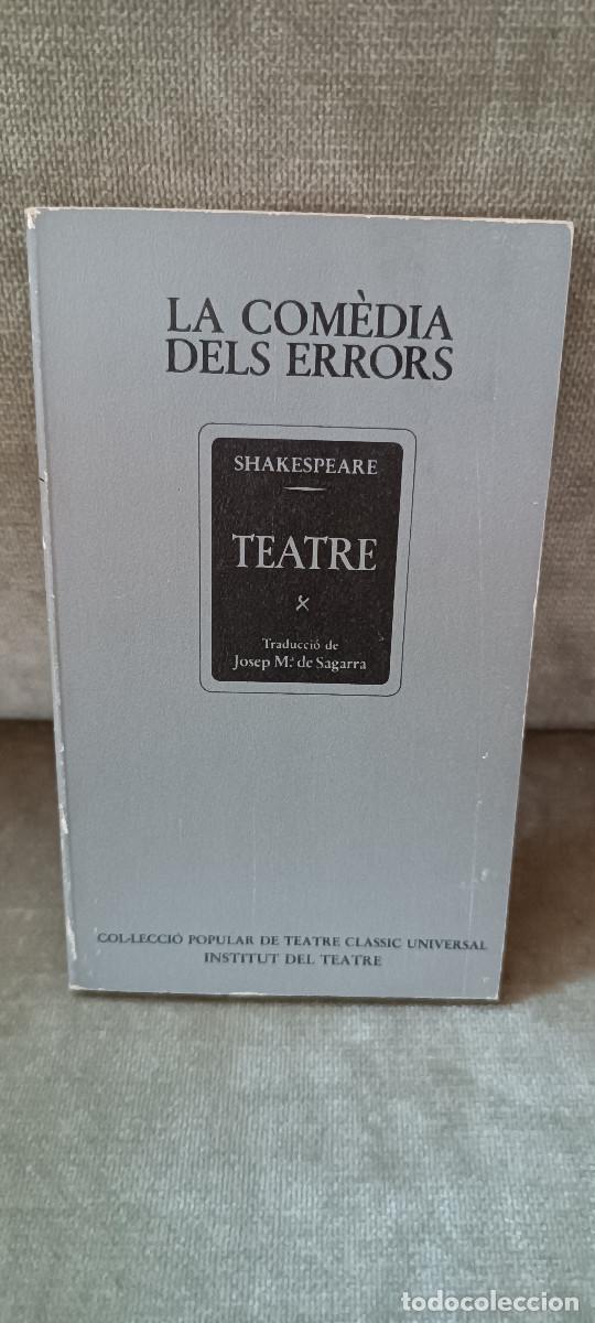 Libros de segunda mano: SHAKESPEARE - LA COM&Egrave;DIA DELS ERRORS - INSTITUT DEL TEATRE, 1986 - EN CATAL&Agrave; - Foto 1