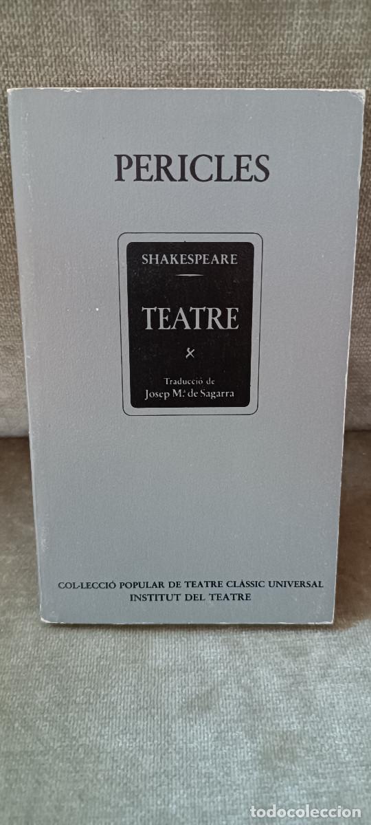Libros de segunda mano: SHAKESPEARE - PERICLES - INSTITUT DEL TEATRE, 1986 - EN CATAL&Agrave; - Foto 1