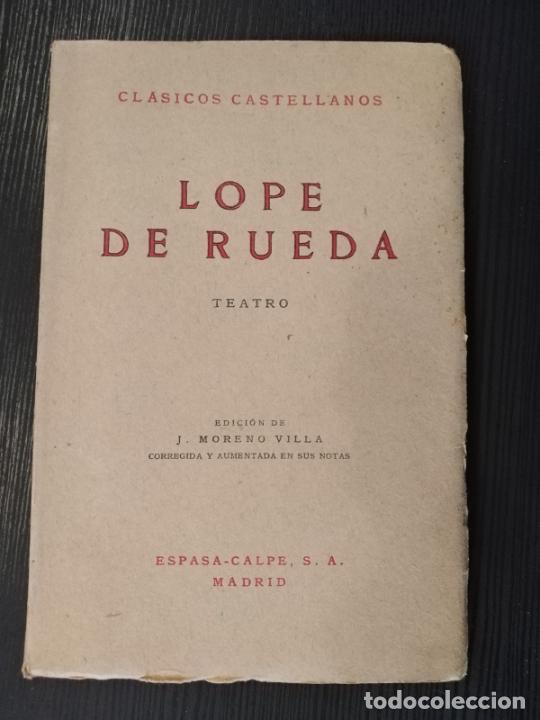 Libros de segunda mano: Teatro - Lope de Rueda - Tapa blanda - Foto 1