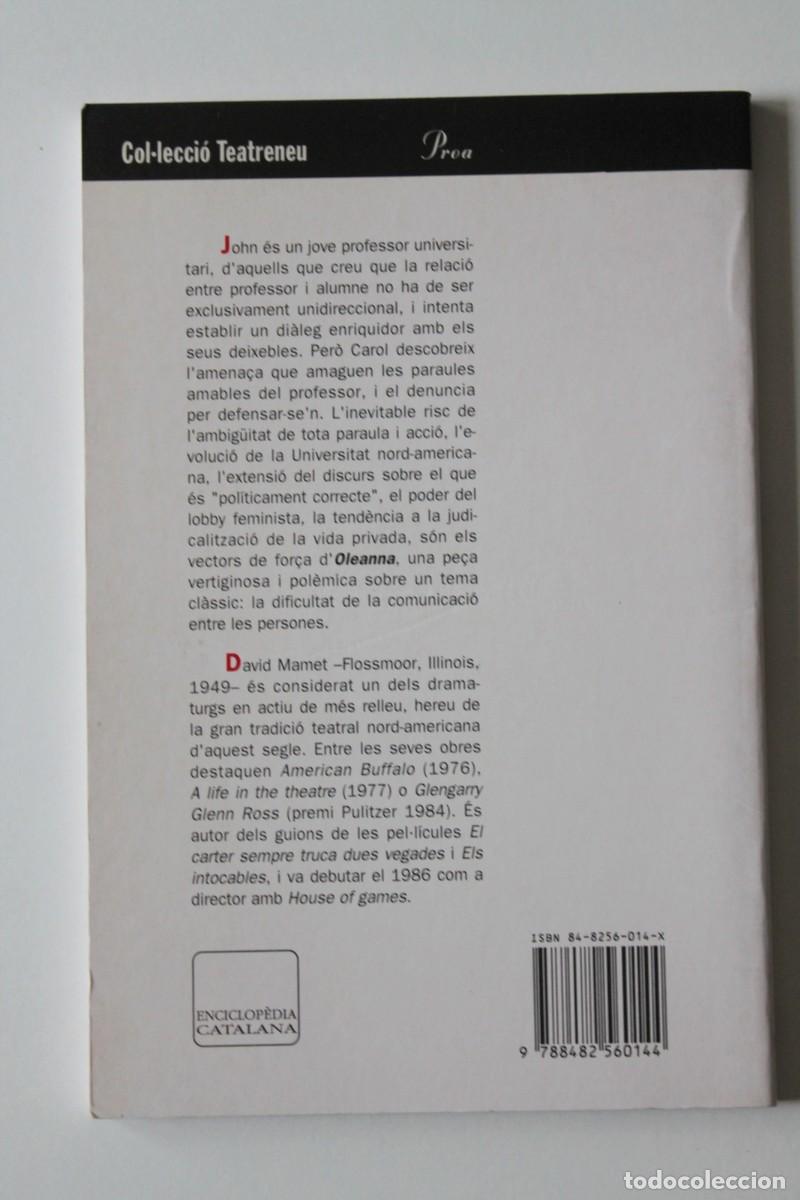 Libros de segunda mano: David Mamet - Oleanna - Proa - Foto 3