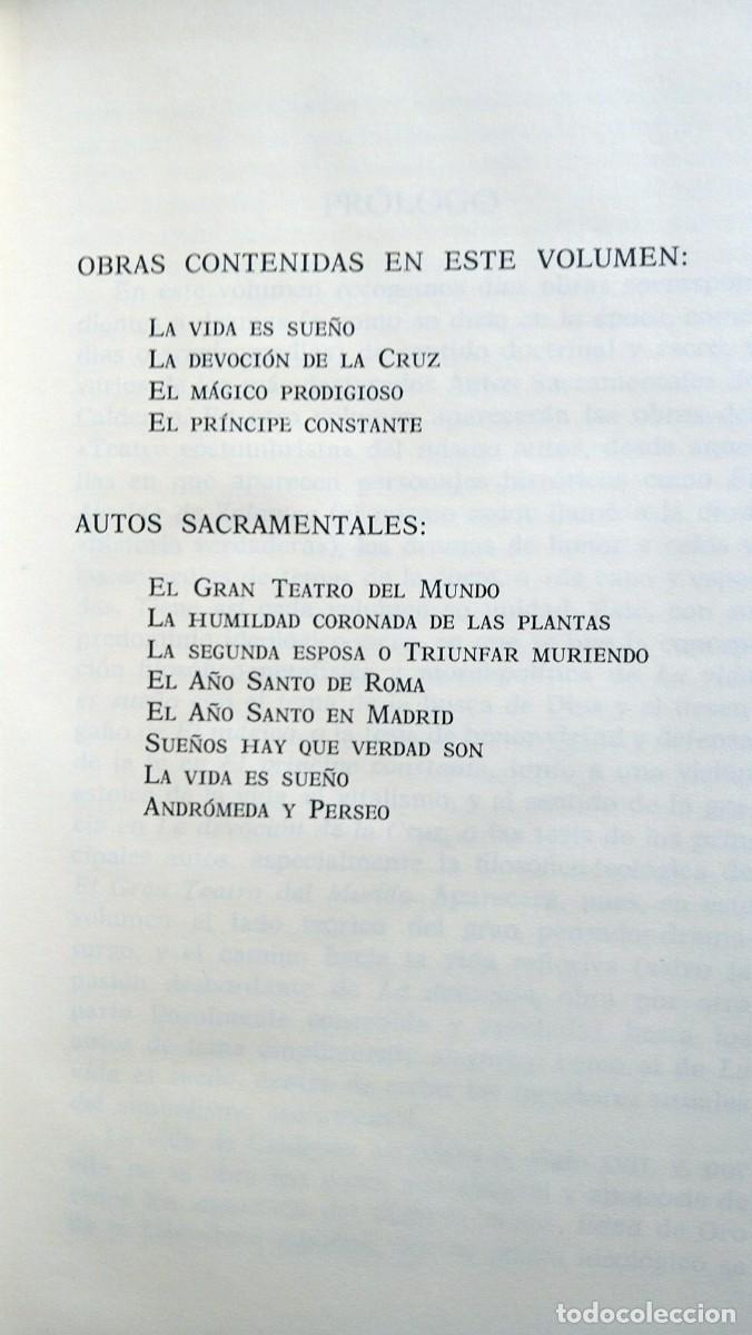 Libros de segunda mano: CALDERON DE LA BARCA - OBRAS (TEATRO DOCTRINAL Y RELIGIOSO) - Foto 4