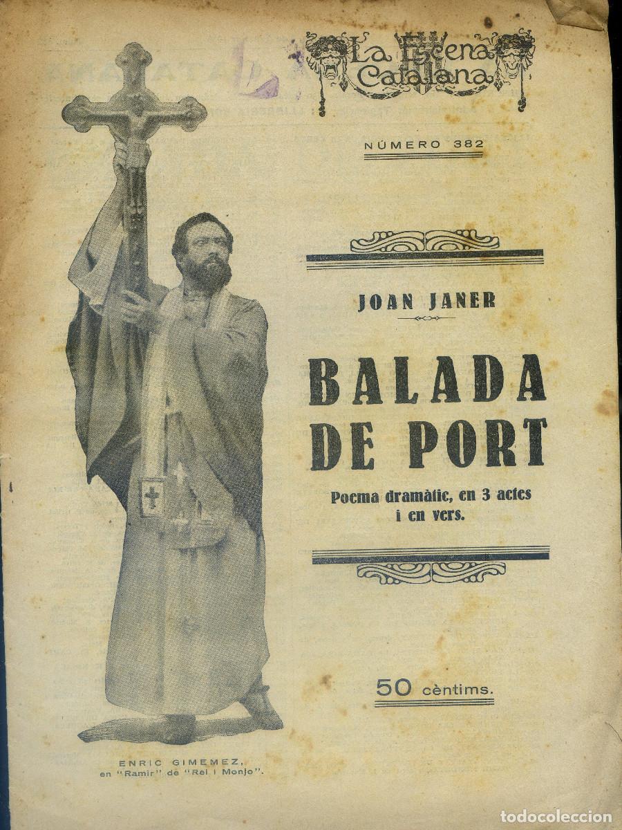 Second hand books: JANER, Joan: Balada de port poema dram&agrave;tic en 3 actes i en vers, 1933
