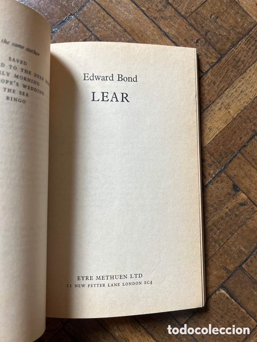 Libros de segunda mano: Lear - Edward Bond - Eyre Methuen (1976) - edici&oacute;n en ingl&eacute;s - Foto 5