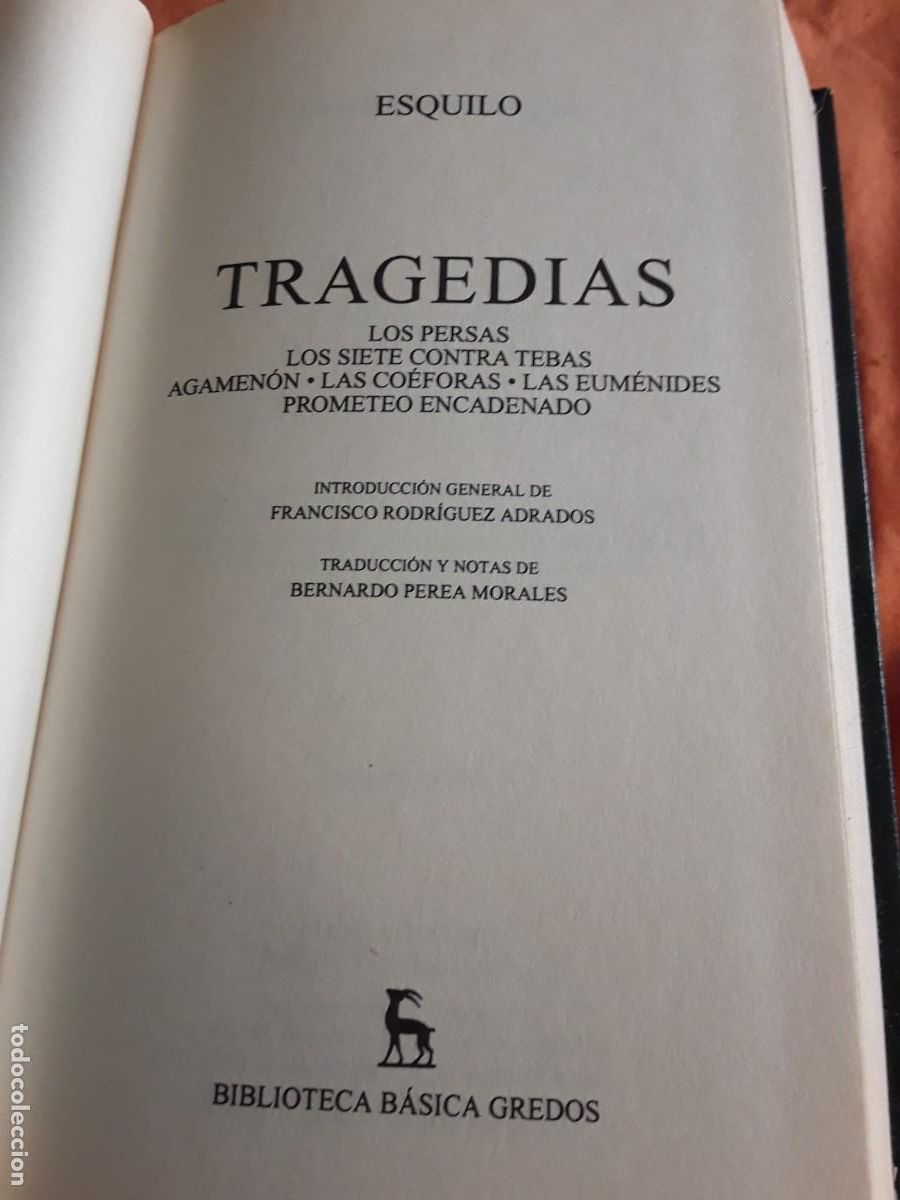 Libros de segunda mano: 2 vol. Gredos 2000-01. Tragedias (Esquilo, S&oacute;focles) Excelente estado. - Foto 3