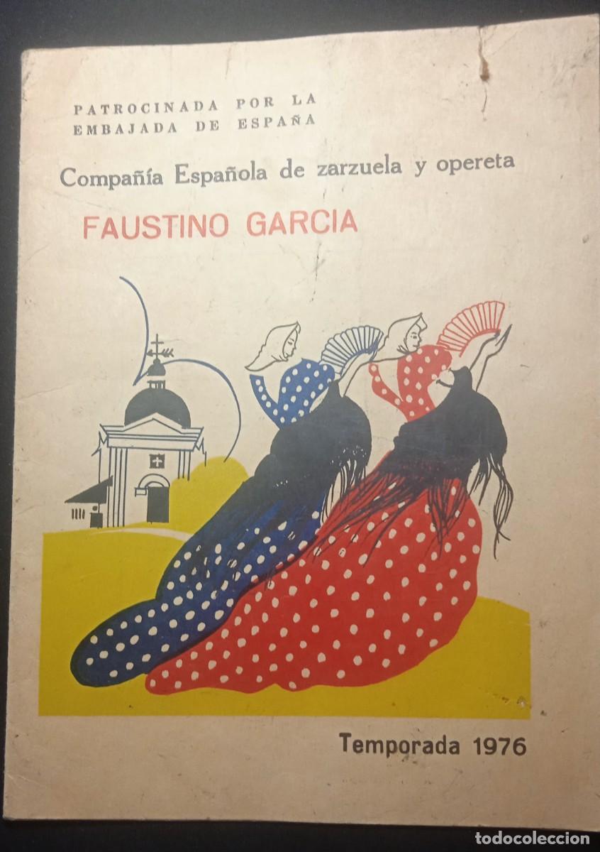 Livros em segunda m&atilde;o: Libreto compa&ntilde;&iacute;a Teatro Zarzuela y opereta , Faustino Garc&iacute;a.