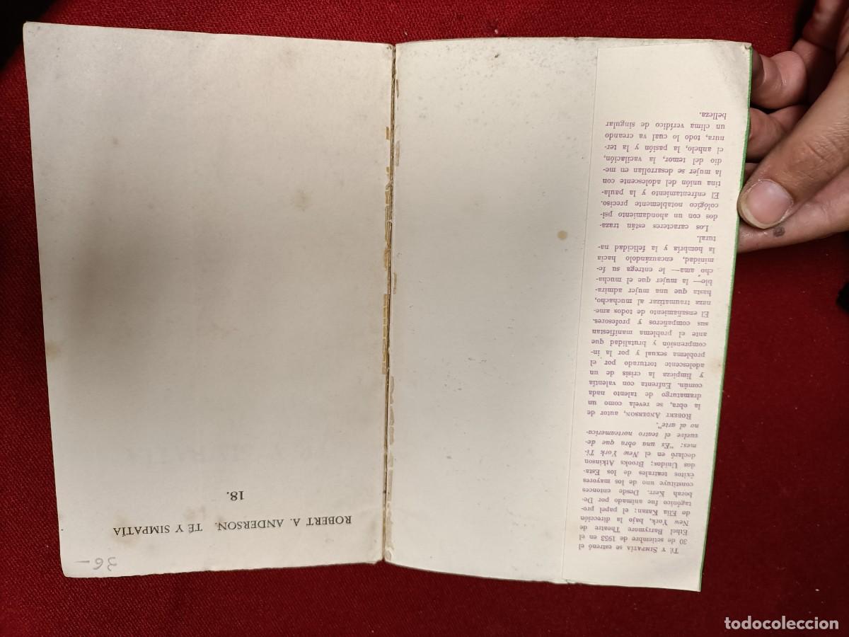 Libros de segunda mano: T&eacute; y simpat&iacute;a. Robert A. Anderson. Buenos Aires, 1957 - Foto 2