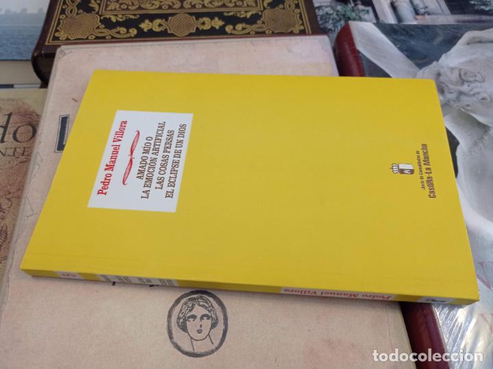 Gebrauchte B&uuml;cher: 2000-PEDRO MANUEL VILLORA. Amado m&iacute;o / Las cosas persas/ El eclipse de un dios-DEDICADO POR EL AUTOR