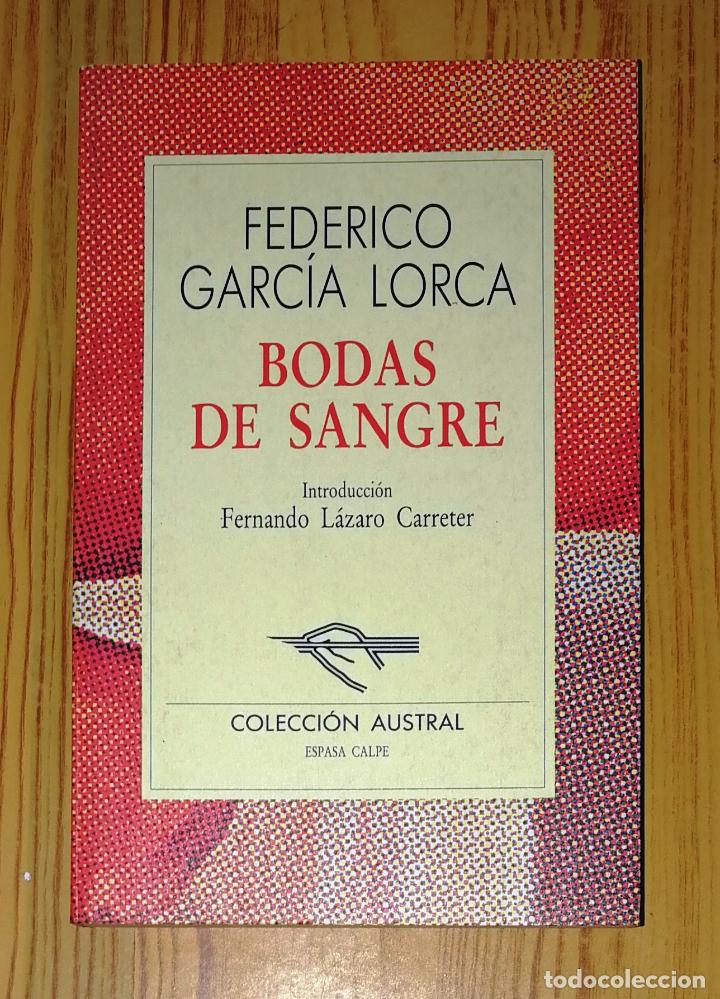 Libros de segunda mano: GARC&Iacute;A LORCA, Federico. Bodas de sangre (Austral ; A 26). - Foto 1