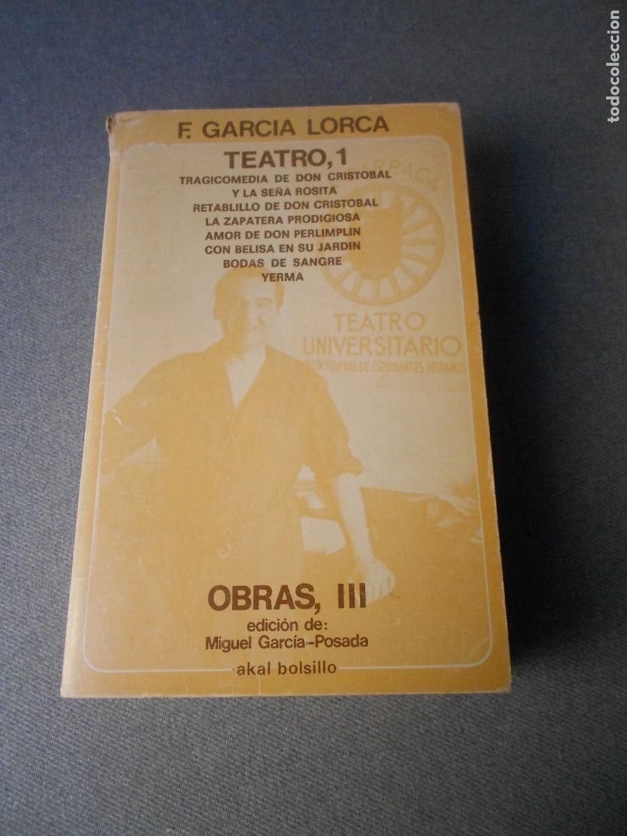 Libros de segunda mano: FEDERICO GARCIA LORCA. TEATRO I - Foto 1