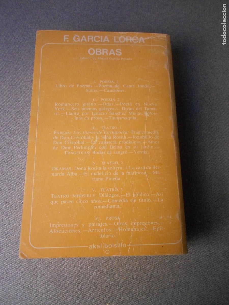 Libros de segunda mano: FEDERICO GARCIA LORCA. TEATRO I - Foto 3