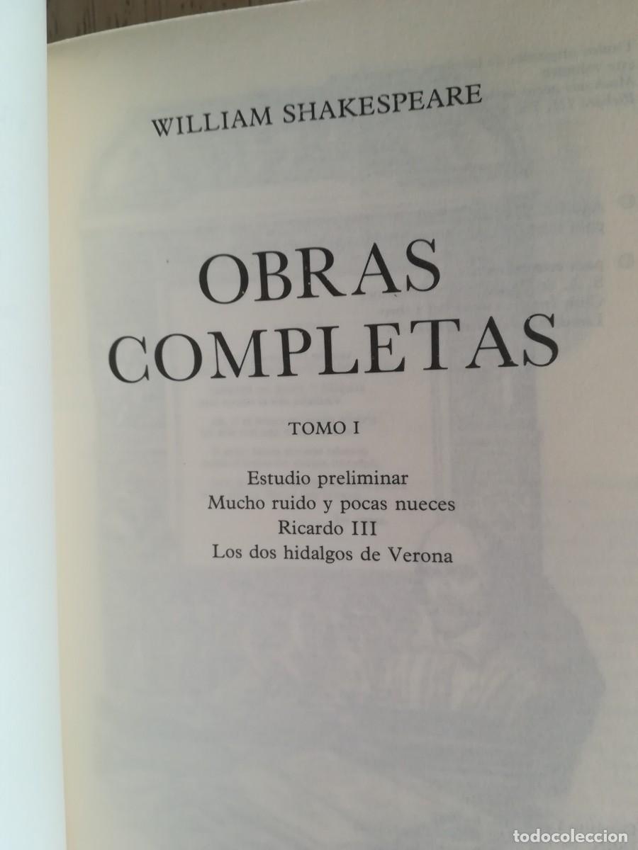Libros de segunda mano: William Shakespeare. Obras completas. Vol I - Foto 3