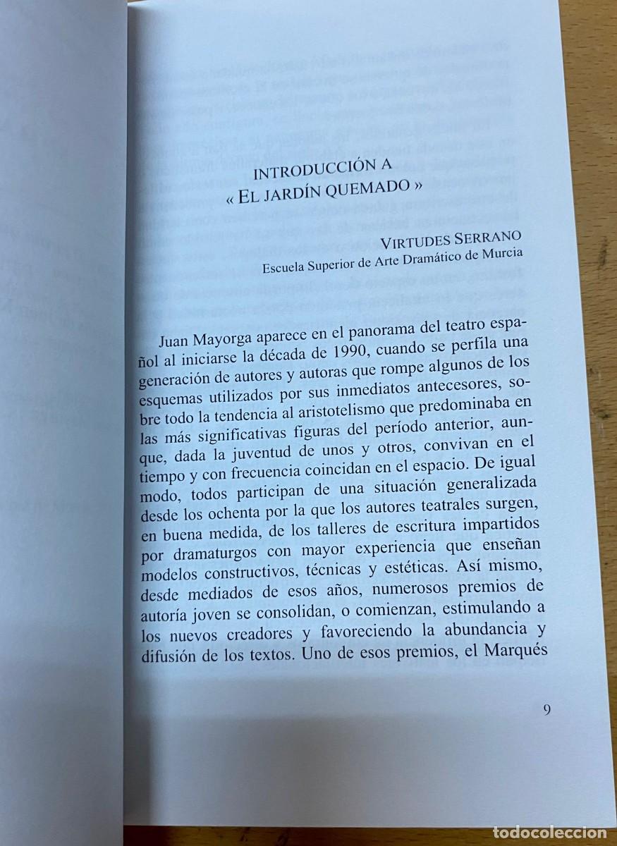Libros de segunda mano: El jard&iacute;n quemado, de Juan Mayorga - Foto 3