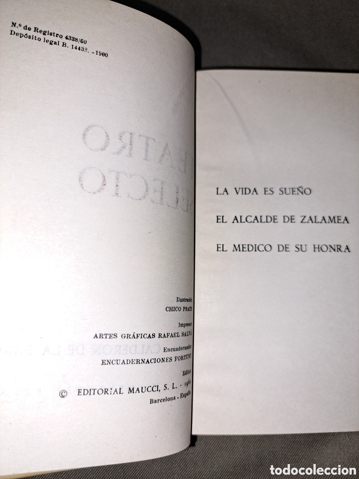 Libros de segunda mano: CALDERON, TEATRO SELECTO, EDITORIAL MAUCCI. 1960 - Foto 4