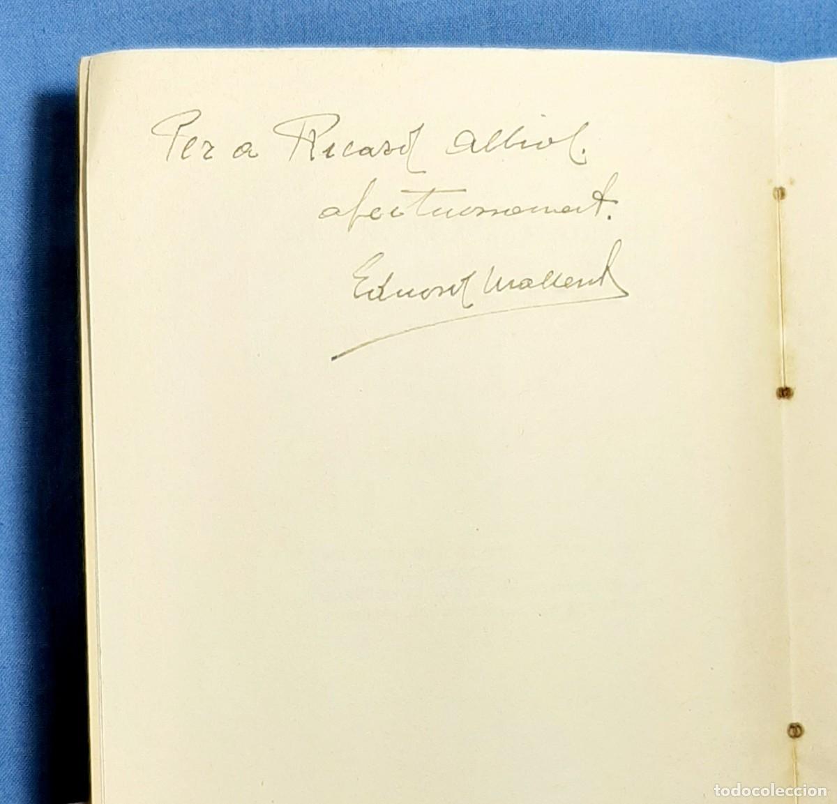 Second hand books: MALS CONSELLERS SON ELS CELS. EDUARD MALLENT ALBERT. DEDICAT&Ograve;RIA AUT&Ograve;GRAFA. 1939. DEDICAT.