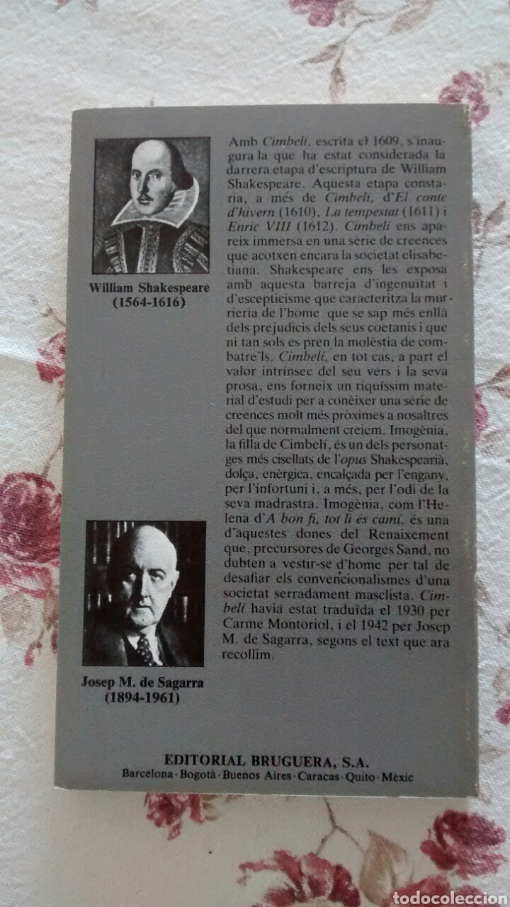 Libros de segunda mano: CIMBELI DE SHAKESPEARE (BRUGUERA) - Foto 2