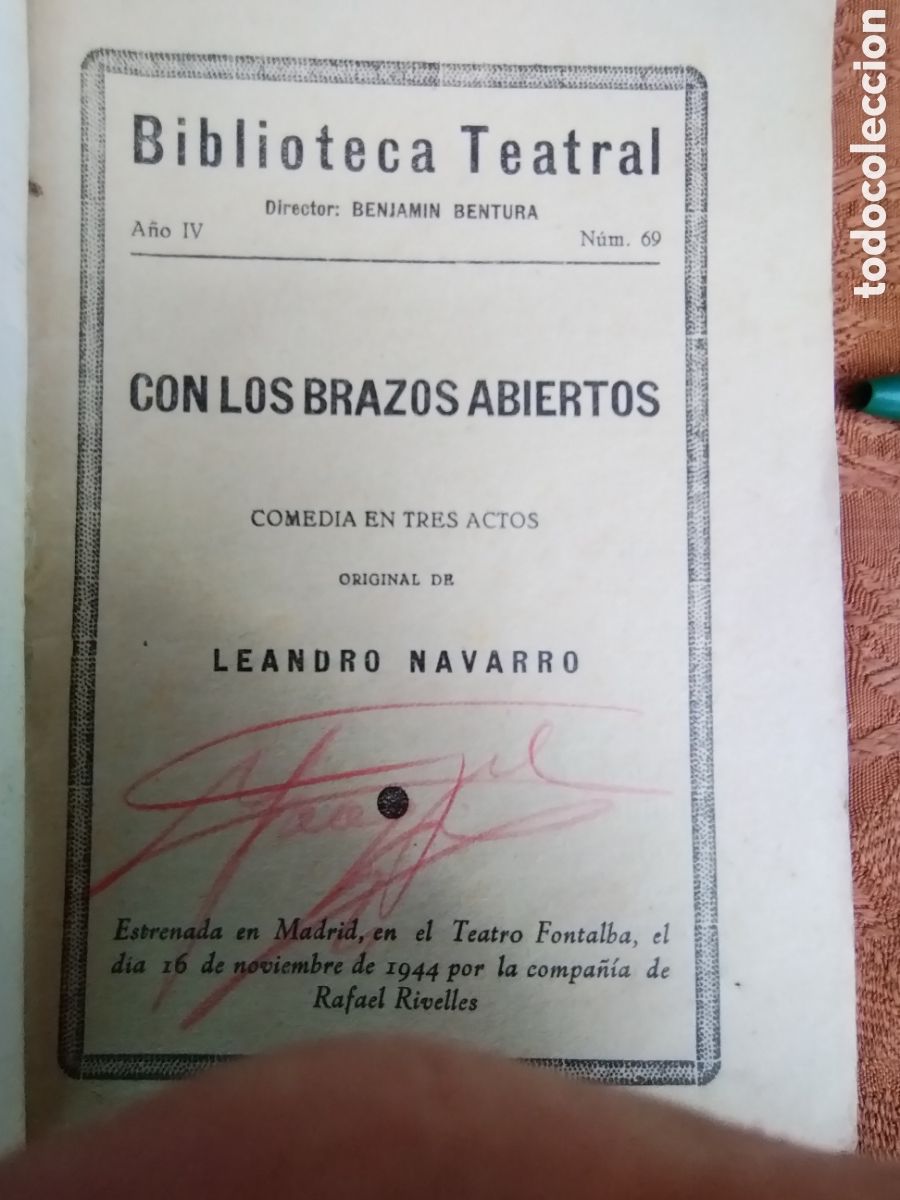 Libros de segunda mano: CON LOS BRAZOS ABIERTOS a&ntilde;o 1944 - Foto 2