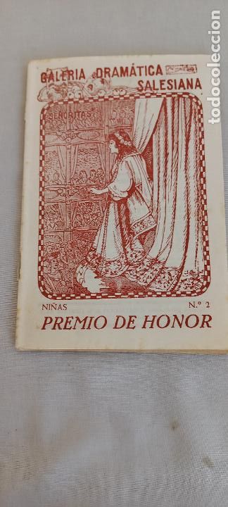 Libros de segunda mano: PREMIO DE HONOR. ANTONIA SAMPERE Y CARRERA. N&ordm; 2. GALERIA DRAMATICA SALESIANA PARA NI&Ntilde;AS. 1953