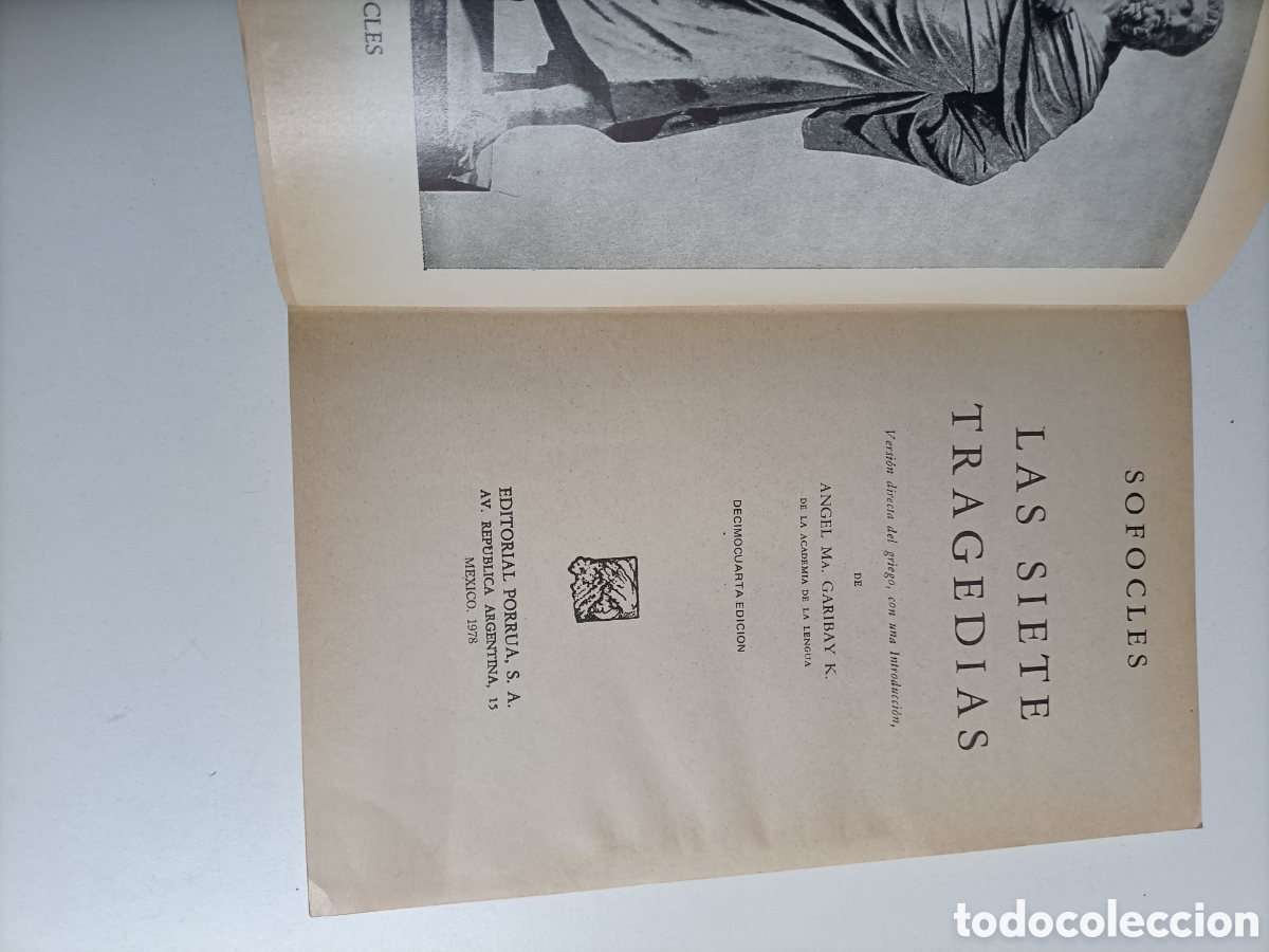 Libros de segunda mano: Sofocles .Las siete tragedias Ayax Electra. Traquinas. Edipo Rey - Foto 8