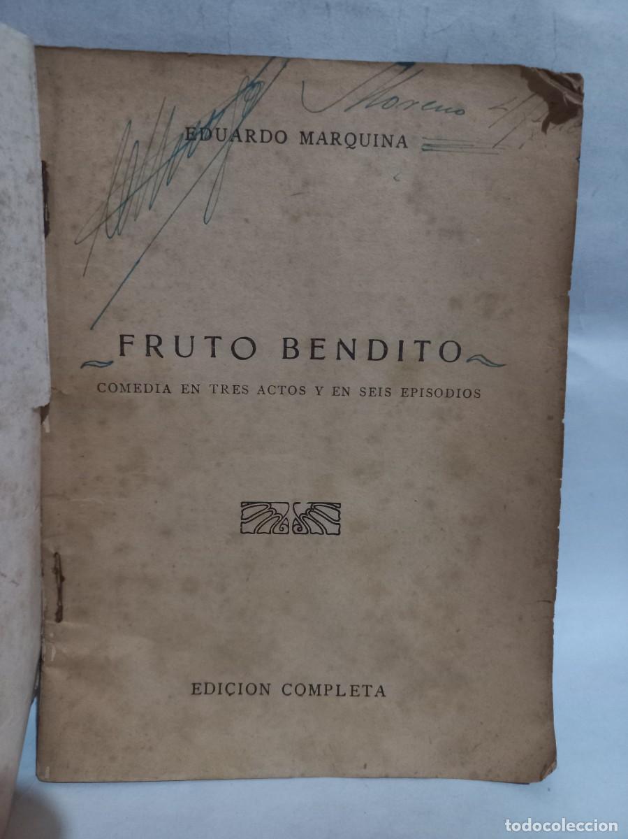 Libros de segunda mano: Eduardo Marquina - Fruto Bendito - 1927 - Foto 2