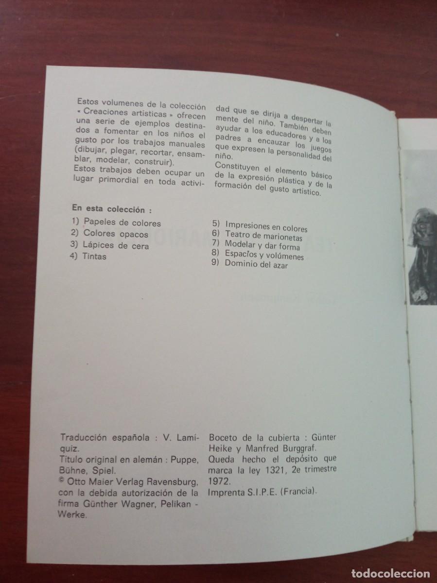 Libros de segunda mano: Teatro de marionetas - Foto 3