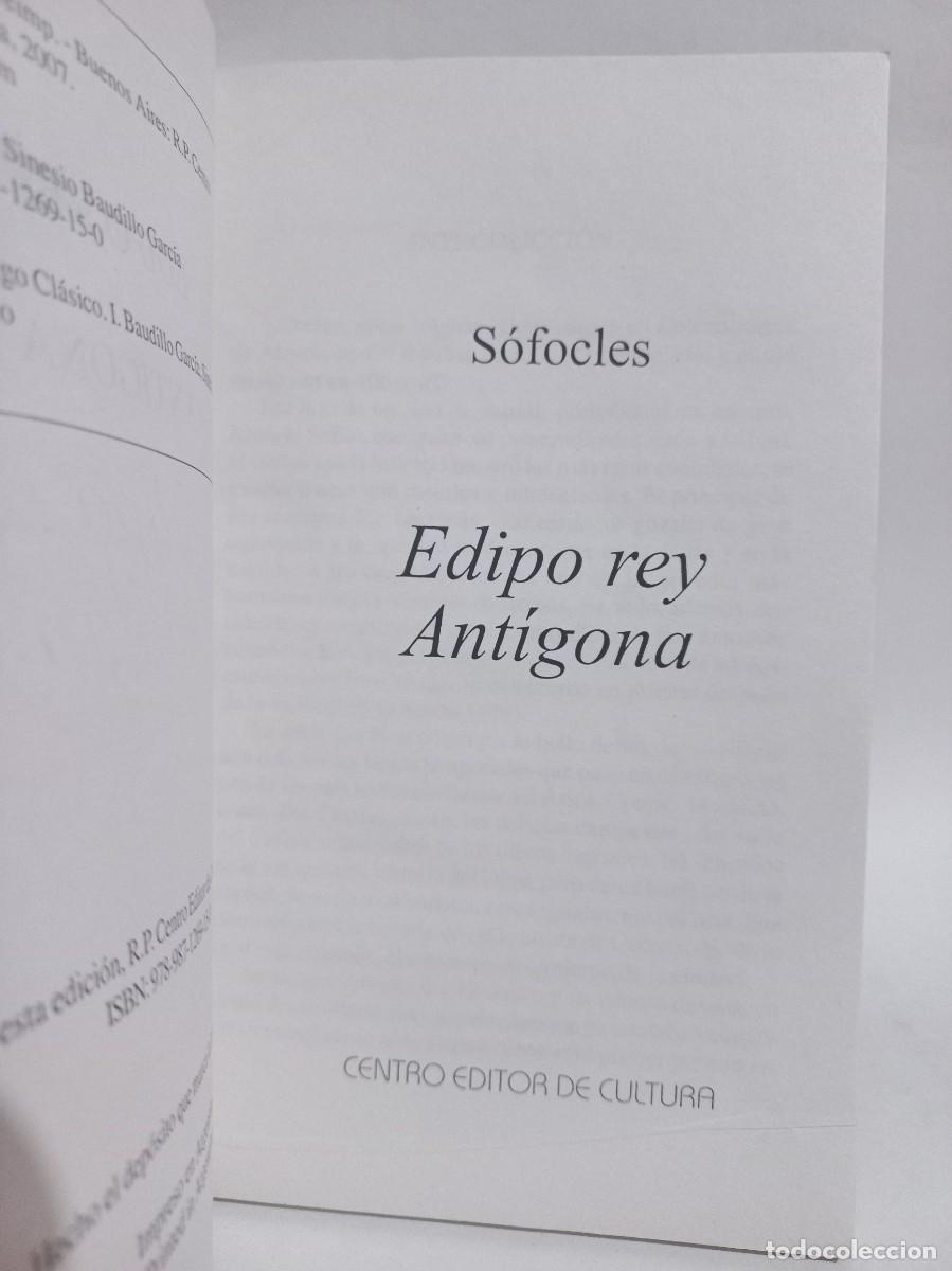 Libros de segunda mano: S&oacute;focles - Edipo Rey, Ant&iacute;gona - 2006 - Foto 2