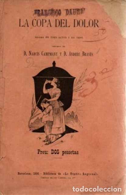 Libros de segunda mano: La copa del dolor - Campany, Narc&iacute;s y Bras&eacute;s, Andreu