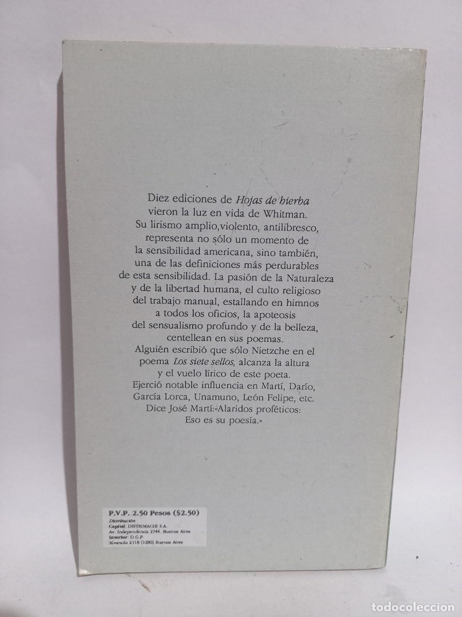 Libros de segunda mano: Walt Whitman - Hojas de Hierba - 1995 - Foto 3