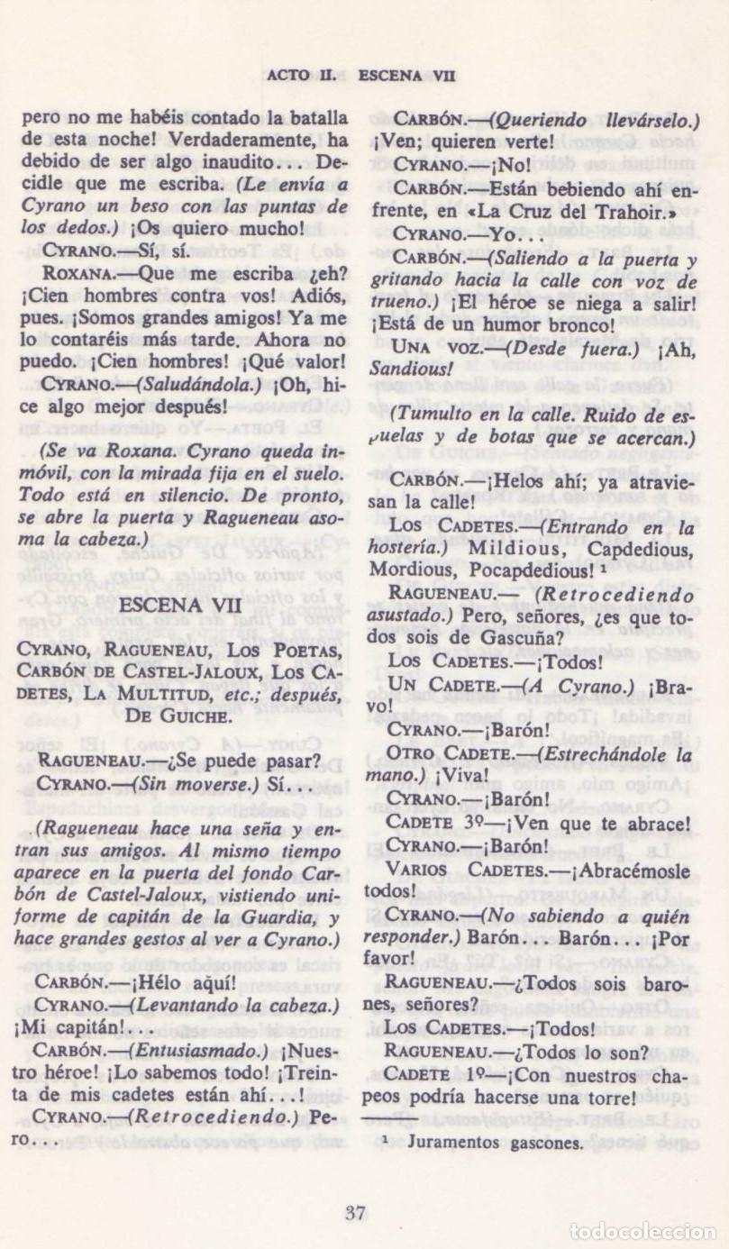 Libros de segunda mano: Cyrano de Bergerac - Rostand, Edmond - Foto 2